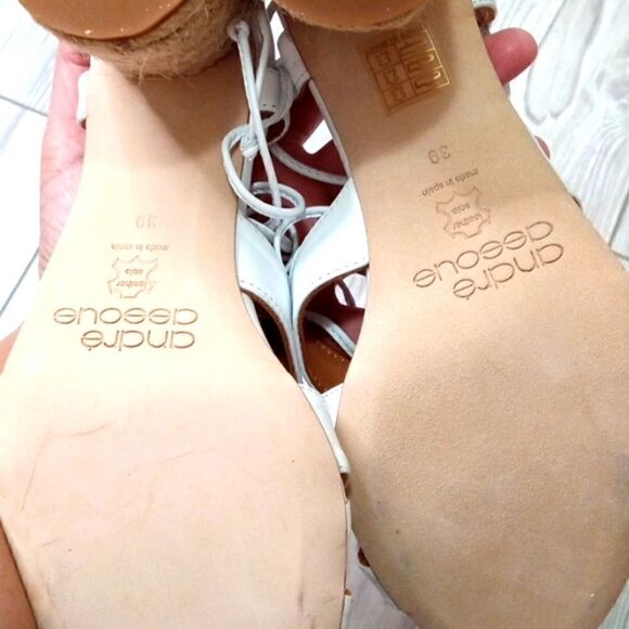 (43-3502) Andre Assous Women's Maggie Espadrille Wedge Sandals Sz 39 (8.5) - Picture 6 of 11